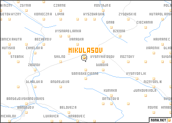 map of Mikulášov