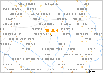 map of Mikula