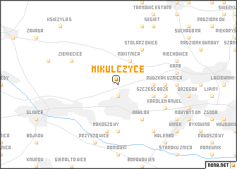 map of Mikulczyce