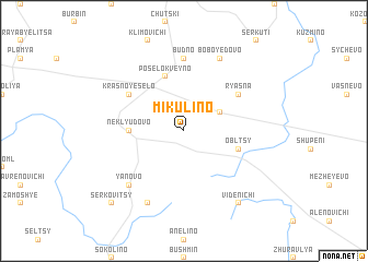 map of Mikulino