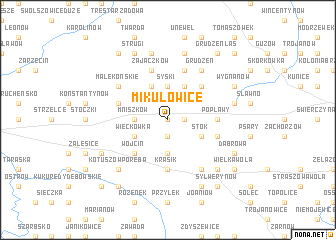 map of Mikułowice