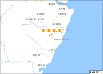 map of Mikunguni