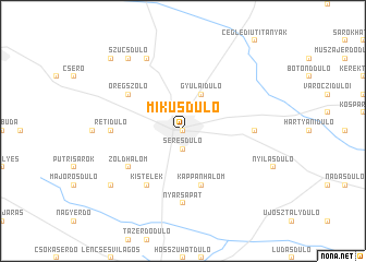 map of Mikusdůlő