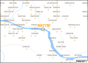 map of Mikytai