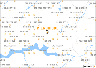 map of Miladinovo