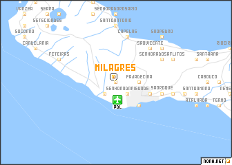 map of Milagres