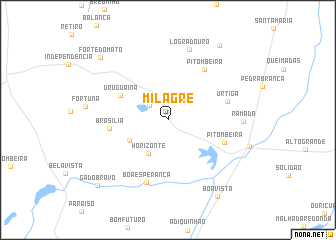 map of Milagre