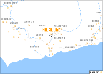 map of Milalude
