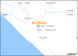 map of Milandou