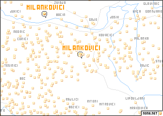 map of Milankovići