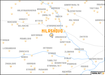 map of Milashovo