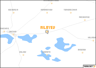 map of Milayev