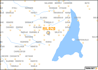 map of Milaza