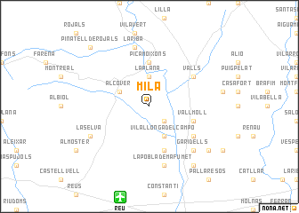 map of Milá