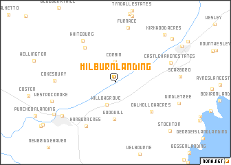 map of Milburn Landing