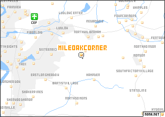 map of Mileoak Corner