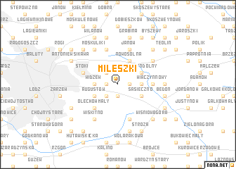 map of Mileszki