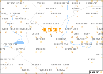 map of Milewskie