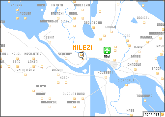 map of Milézi