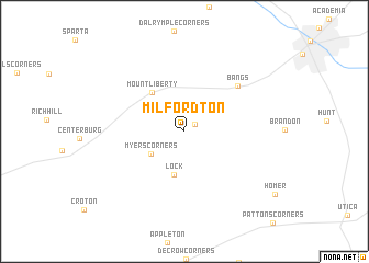 map of Milfordton