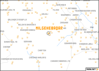 map of Mīlgeh-e Bāqar