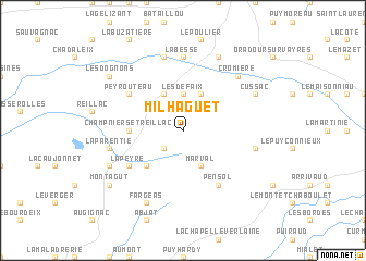 map of Milhaguet