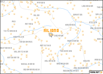 map of Milianá