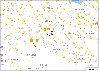 map of Milići