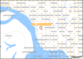 map of Milik Gaonra