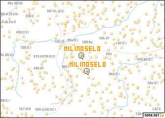 map of Milino Selo