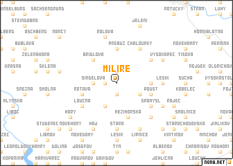 map of Milíře