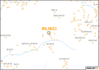 map of Milišići