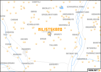 map of Milistskaro