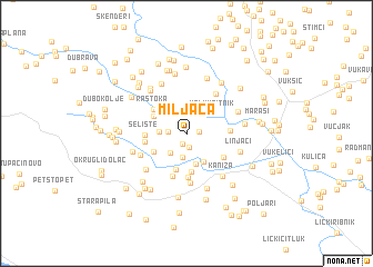 map of Miljača