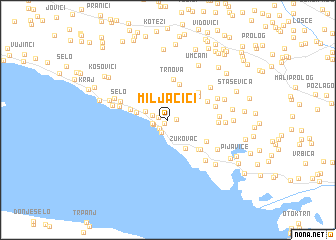map of Miljačići