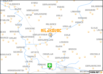 map of Miljkovac