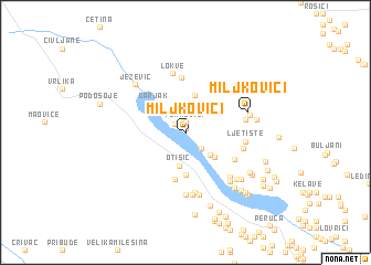 map of Miljkovići