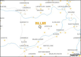 map of Millán