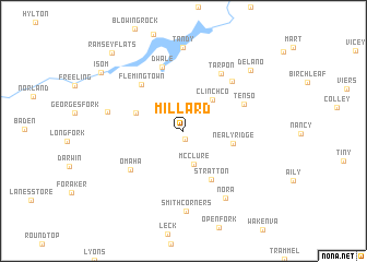 map of Millard