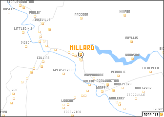 map of Millard