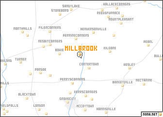 map of Millbrook