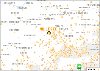 map of Mill Creek