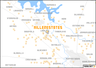 map of Miller Estates