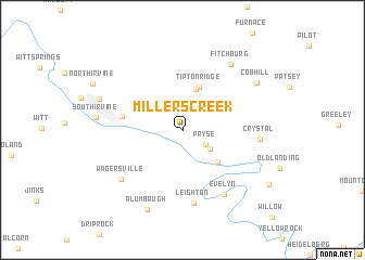 map of Millers Creek