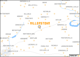 map of Millerstown