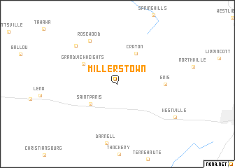 map of Millerstown