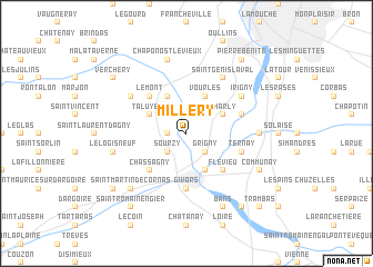 map of Millery