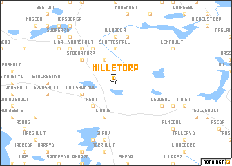 map of Milletorp