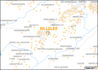 map of Mill Glen