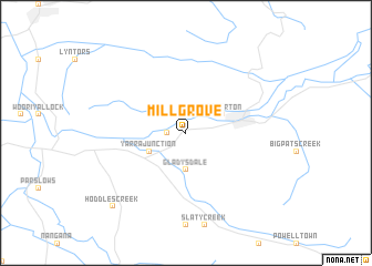 map of Millgrove